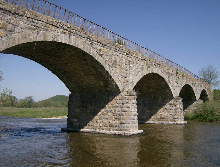 Река Росица, мост